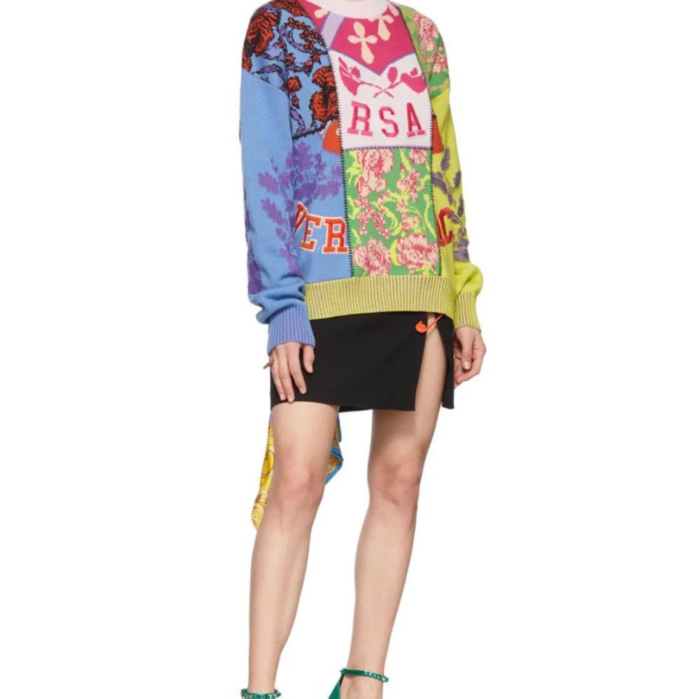 VERSACE Multicolor Wool Sweater - Picture 4 of 4